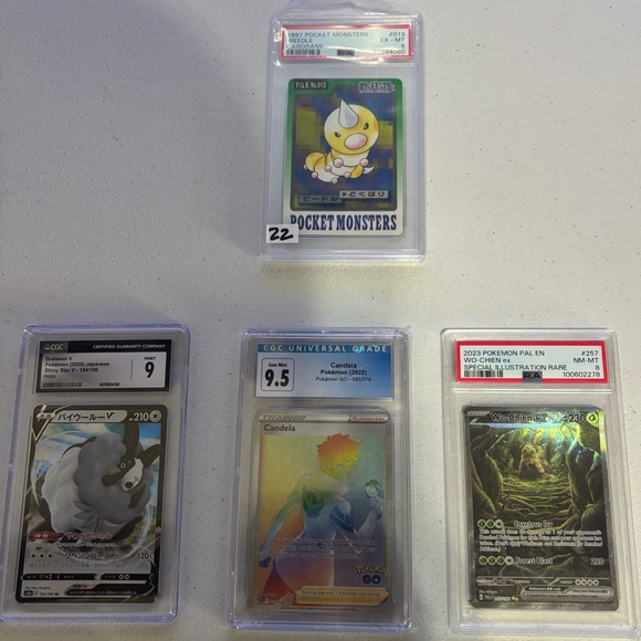 bulk graded cards X10 pokemon slabs graded cards bulk